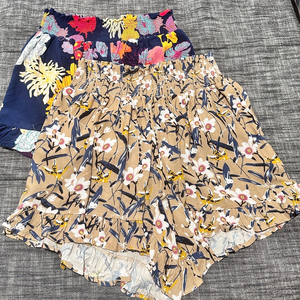 Grace & Lace Smocked Summer Shorts (2 pair)